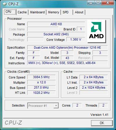 Opteron 1216 HE