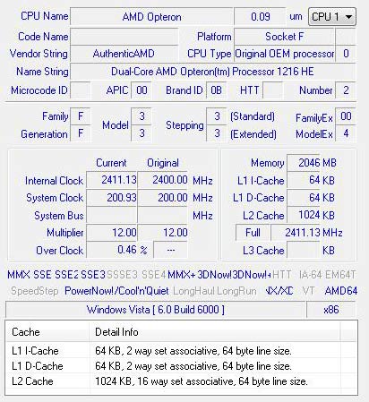 Opteron 1216 HE