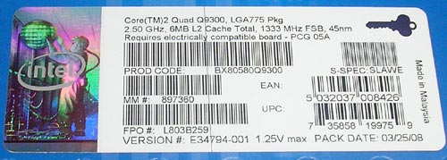 Intel Core 2 Quad Q9300