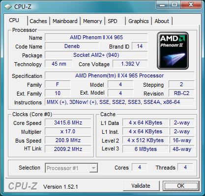 AMD Phenom II X4 965 Black Edition