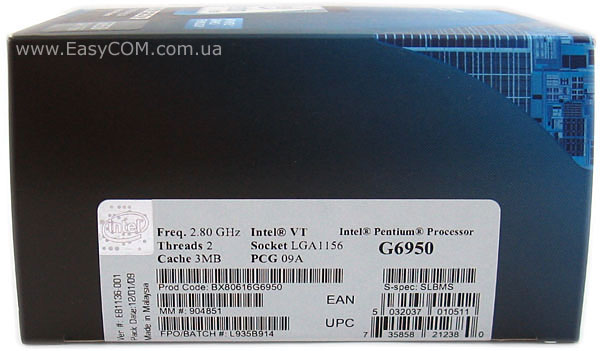 Intel Pentium Dual-Core G6950