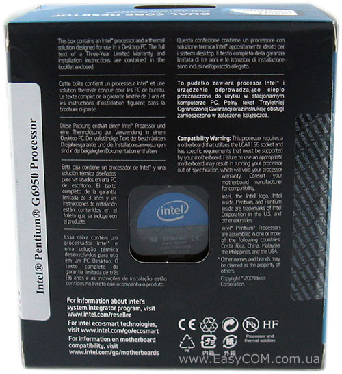 Intel Pentium Dual-Core G6950