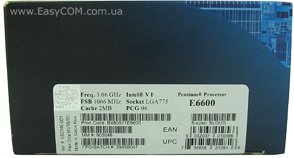 Intel Pentium Dual-Core E6600