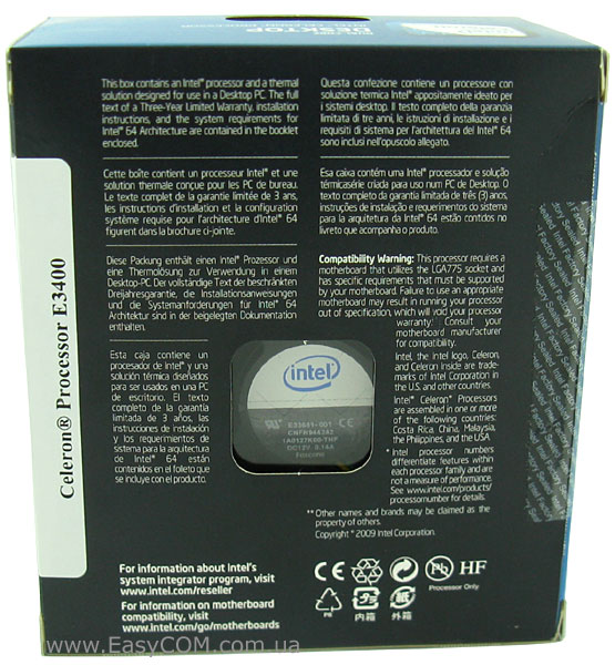 Intel Celeron Dual-Core E3400