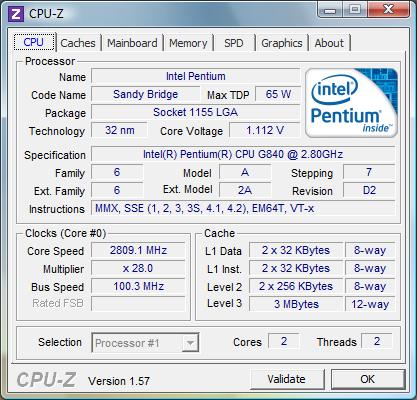 Intel Pentium G840