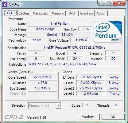 Intel Pentium G630