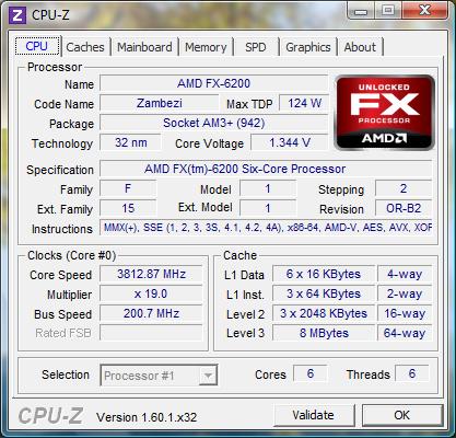 AMD FX-6200 cpu-z