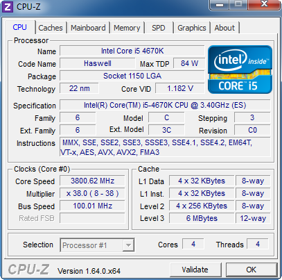 Intel Core i5-4670K