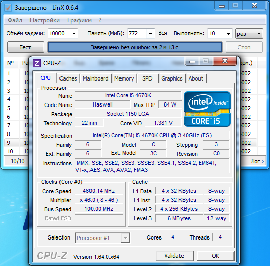 Intel Core i5-4670K