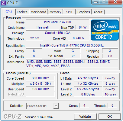 Intel Core i7-4770K