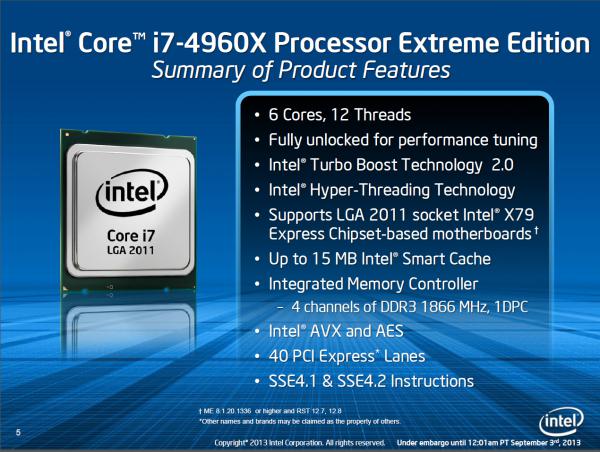 Intel Core i7-4960X Extreme Edition