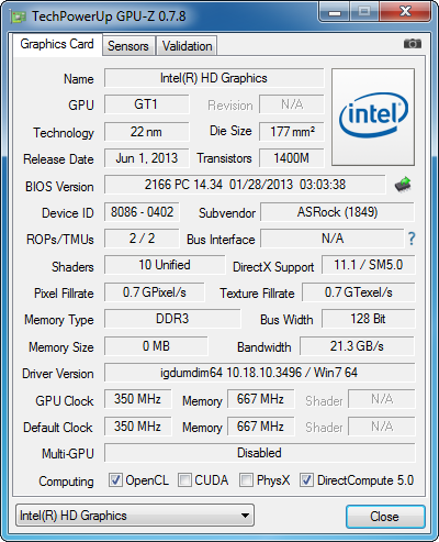 Intel Celeron G1820