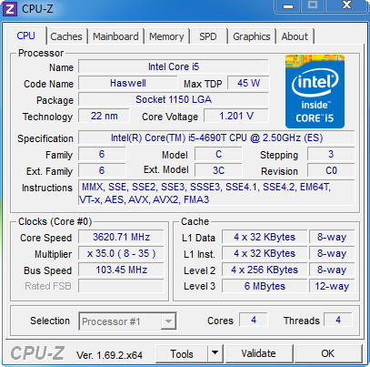 Intel Core i5-4690T