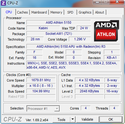 AMD Athlon 5150