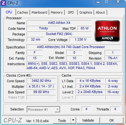 AMD Athlon X4 740