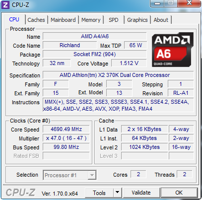 AMD Athlon X2 370K