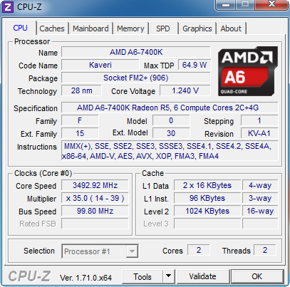 AMD A6-7400K