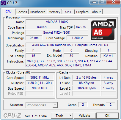 AMD A6-7400K