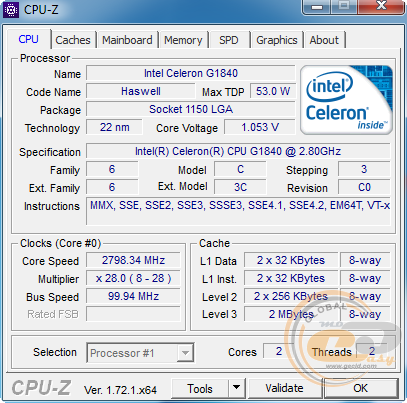 Intel Celeron G1840