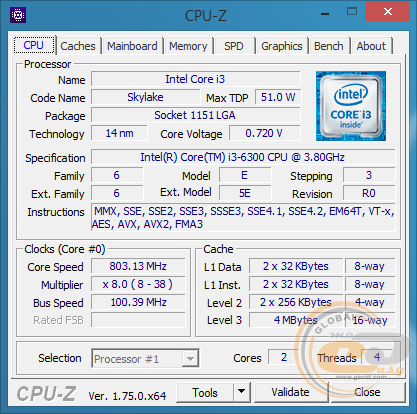 Intel Core i3-6300