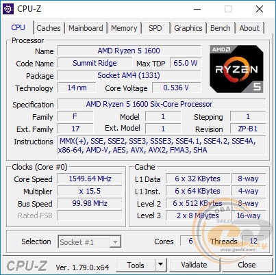 AMD Ryzen 5 1600