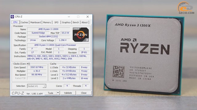 AMD Ryzen 3 1300X