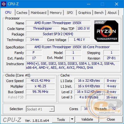 AMD Ryzen Threadripper 1950X