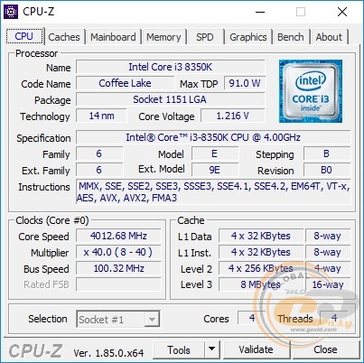 Intel Core i3-8350K
