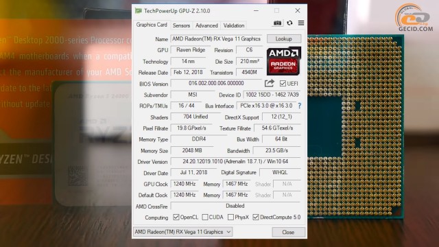 AMD Ryzen 5 2400G