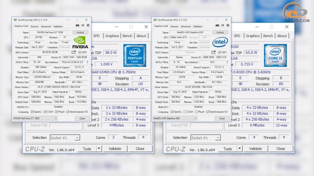 Intel Core i3-8100 vs Core i5-8400