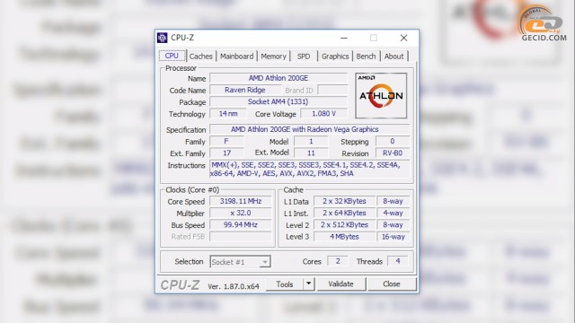AMD Athlon 200GE