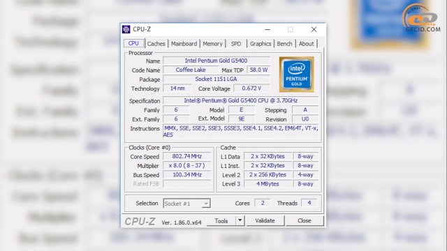 Intel Pentium Gold G5400