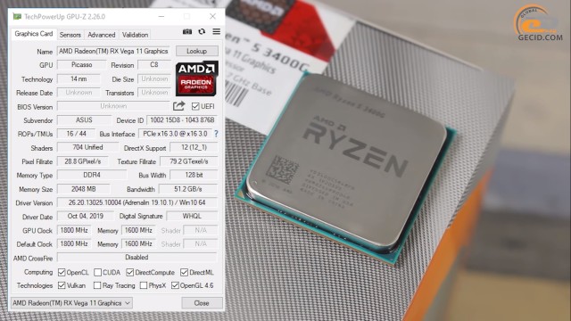 AMD Ryzen 5 3400G