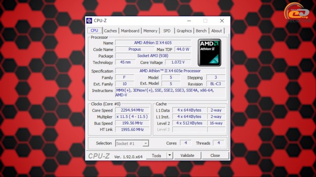 AMD Athlon II X4 605e