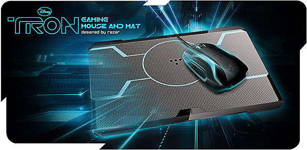 TRON Gaming Mouse and Mat Designed by Razer