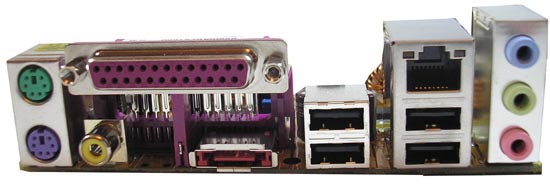роз’єм задньої панелі плати ASUS M2V