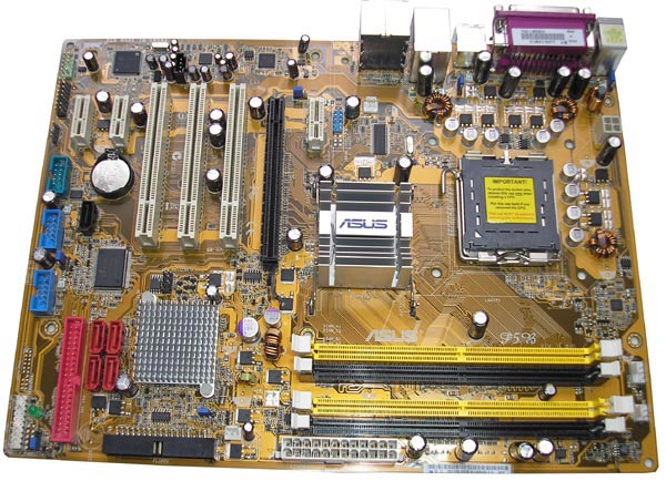внешний вид материнской платы ASUS P5B