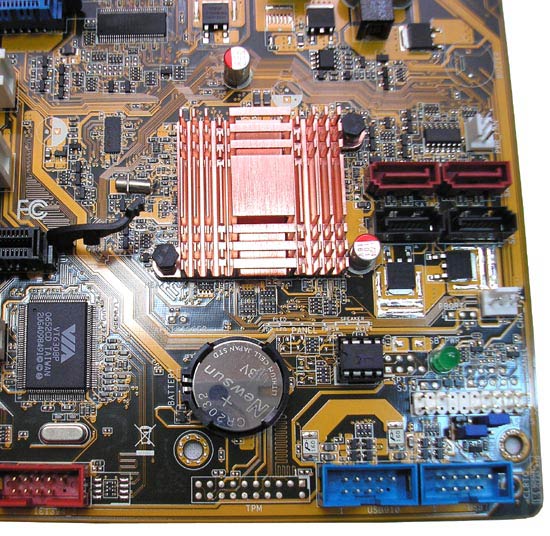 роз’єми материнської плати ASUS P5K 