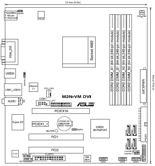 Asus m2n mx se схема подключения