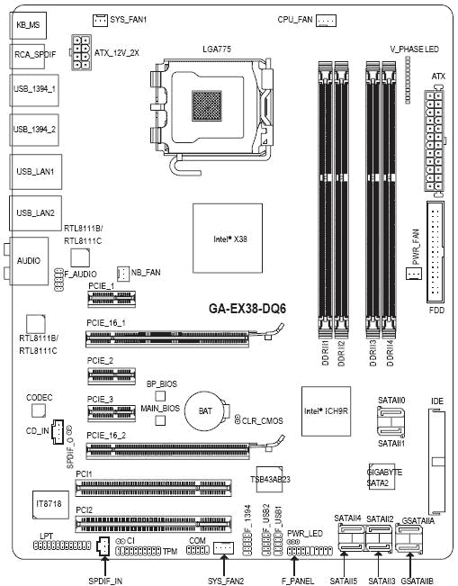 GIGABYTE GA-EX38-DQ6