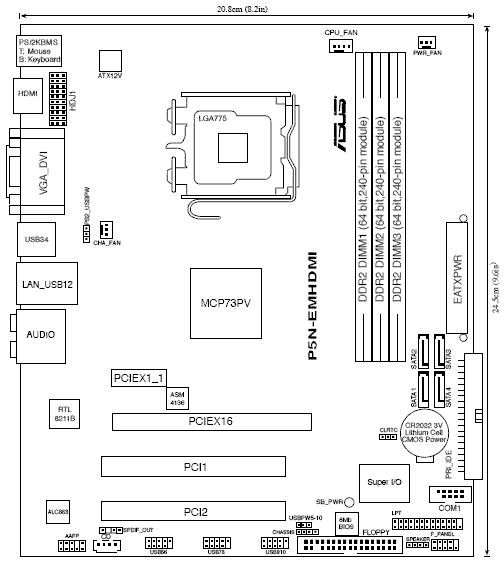 ASUS P5N-EM HDMI