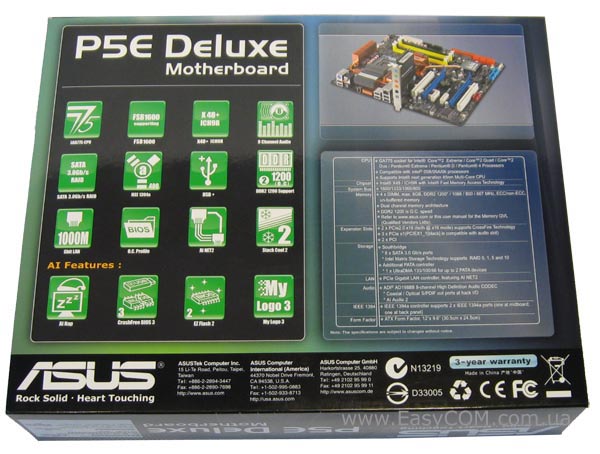 ASUS P5E Deluxe