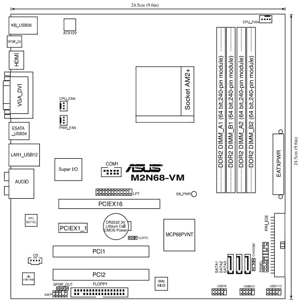 ASUS M2N68-VM