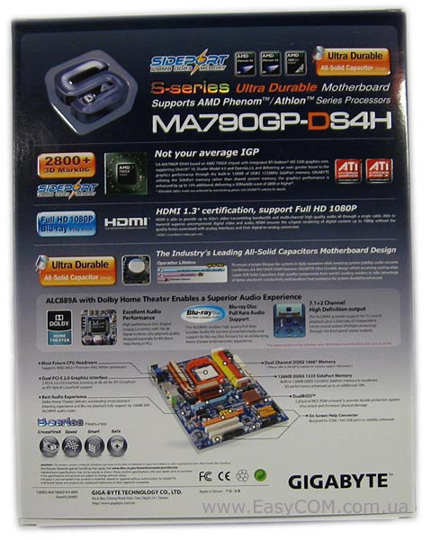 GIGABYTE GA-MA790GP-DS4H