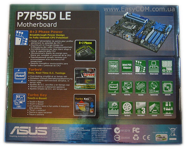 ASUS P7P55D LE