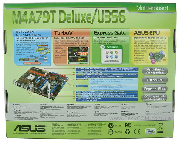 ASUS M4A79T DELUXE U3S6