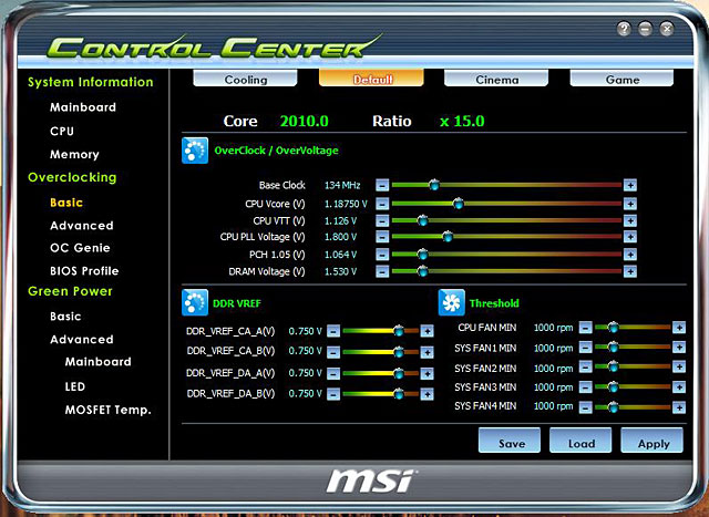 MSI Control Center