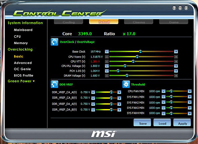 MSI Control Center