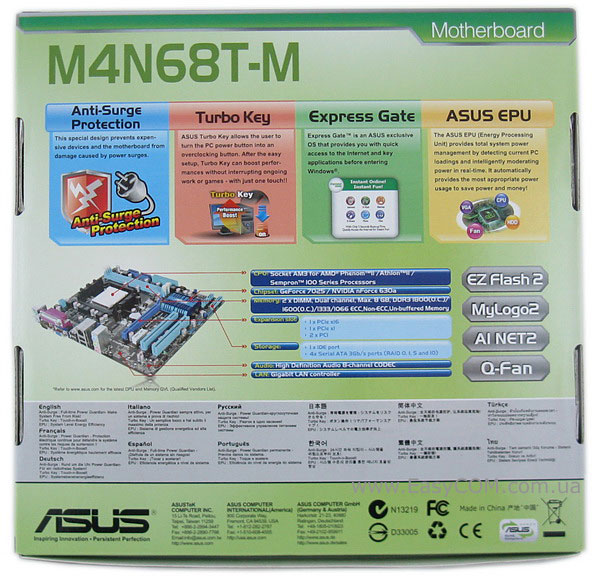 ASUS M4N68T-M