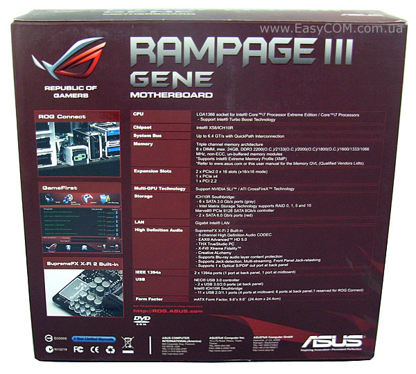 ASUS Rampage III GENE